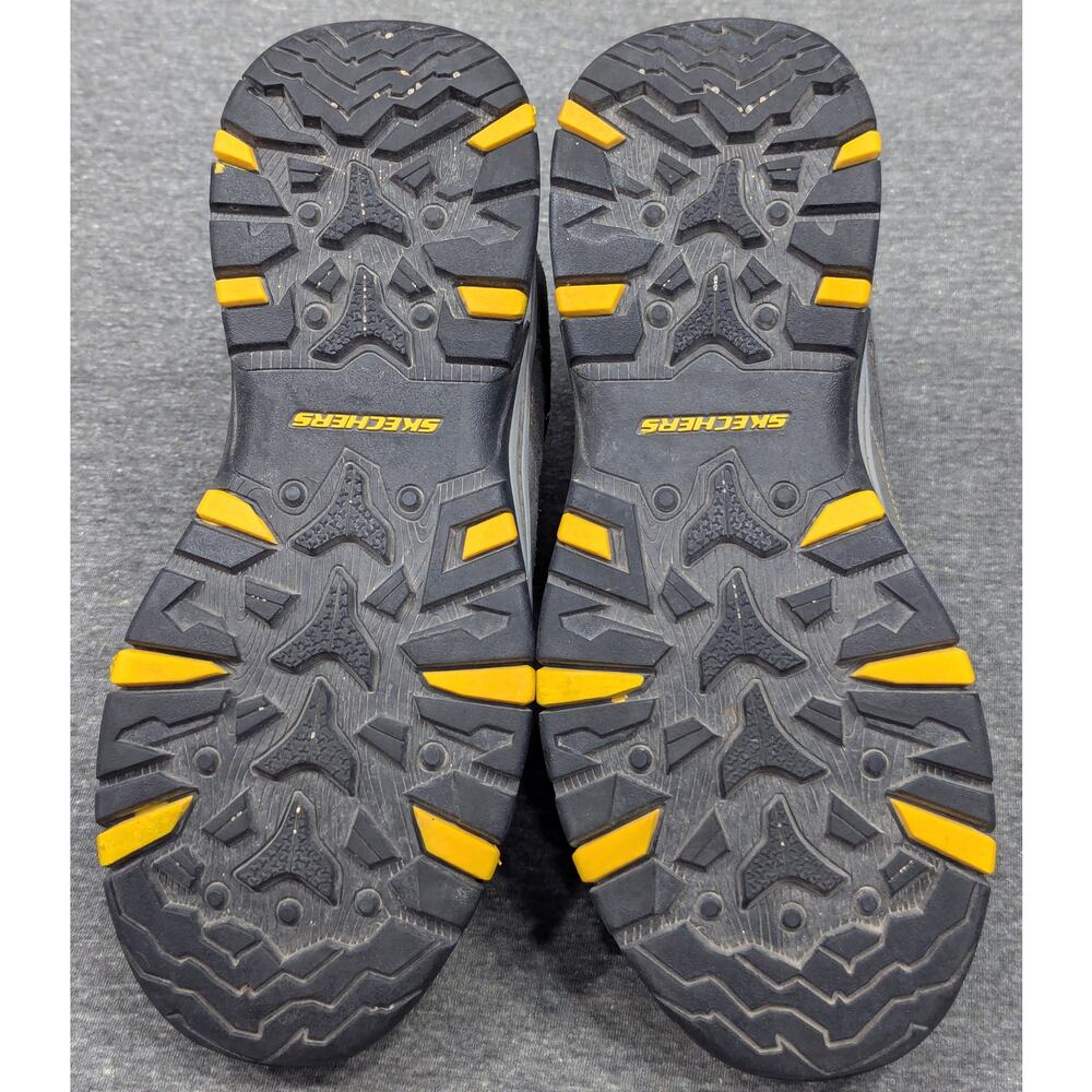 SKECHERS Mens Shoes - Gray/Yellow, Trego Pacifico, Waterproof, Hiking Boots, 8.5 - Picture 5 of 8